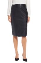 Women's Halogen Faux Leather Pencil Skirt (similar To 14w) - Black