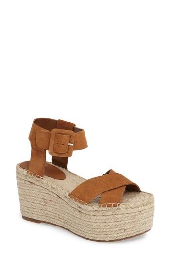 Women's Marc Fisher Ltd 'randall' Platform Wedge .5 M - Brown
