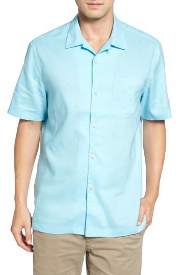 Men's Tommy Bahama Monaco Tides Standard Fit Linen Blend Camp Shirt