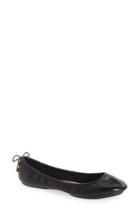 Women's Kate Spade New York Globe Foldable Ballet Flat .5 M - Black