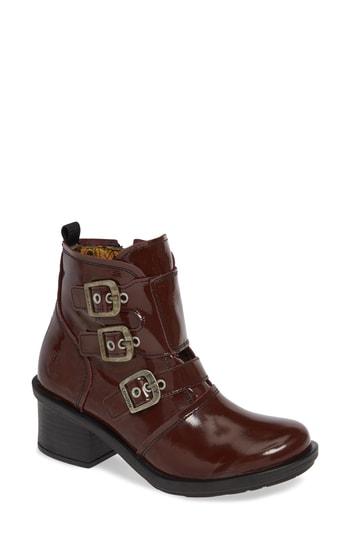 Women's Fly London Crip Buckle Boot .5-8us / 38eu - Purple