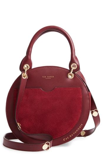 Ted Baker London Colour By Numbers Sunnie Leather Circle Bag - Blue