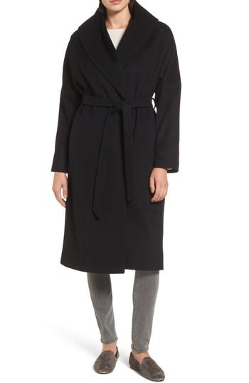 Women's Charles Gray London Belted Duster Coat - Black