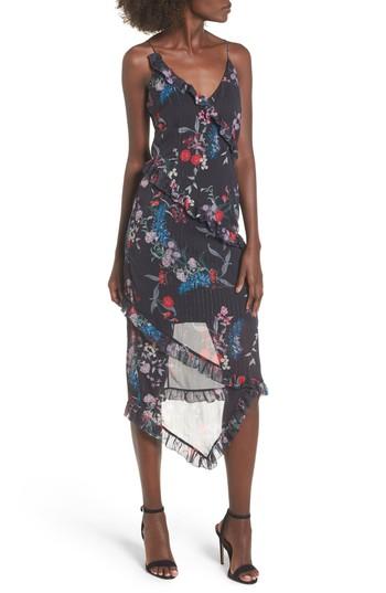 Women's Keepsake The Label Ruffle Chiffon Midi Dress - Black