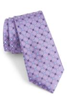 Men's Nordstrom Men's Shop Coventry Neat Silk Tie, Size - Purple
