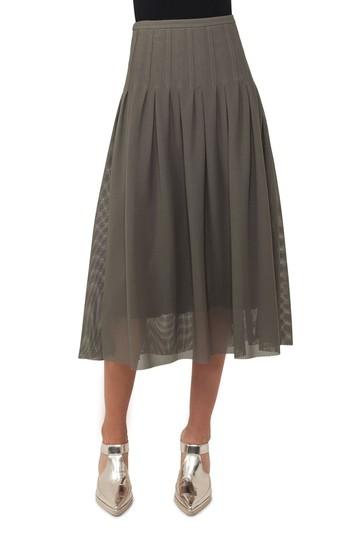Women's Akris Punto 3d Lace Midi Skirt - Green