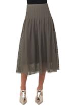 Women's Akris Punto 3d Lace Midi Skirt - Green