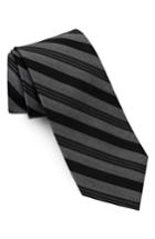 Men's Calibrate Woven Silk Tie, Size X-long - Black