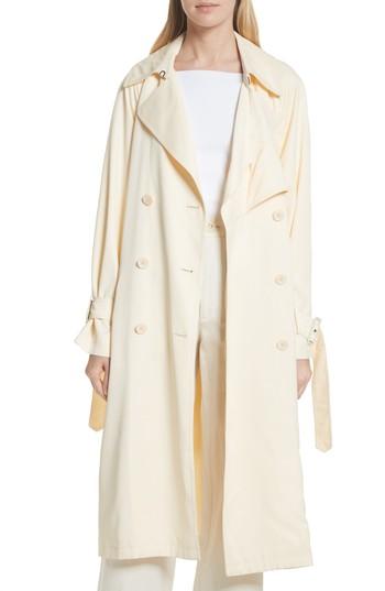 Women's Vince Drapey Trench Coat - Beige