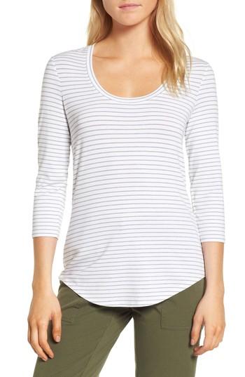 Women's Nordstrom Signature Stripe Top - Ivory