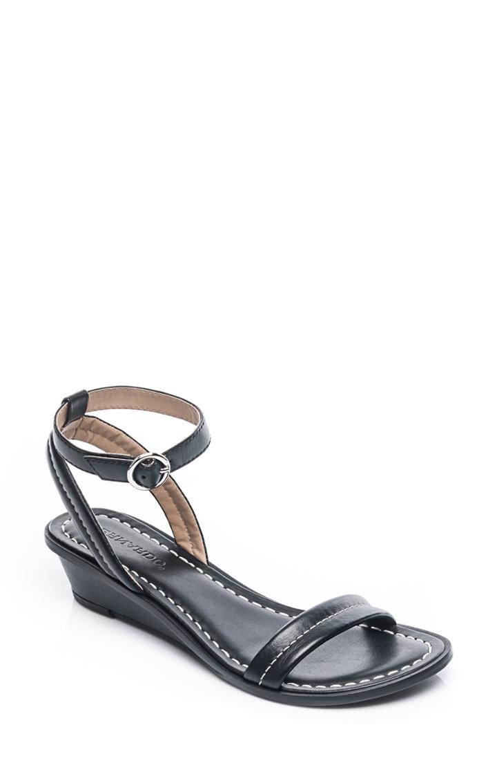 Women's Bernardo Catherine Ankle Strap Sandal .5 M - Black