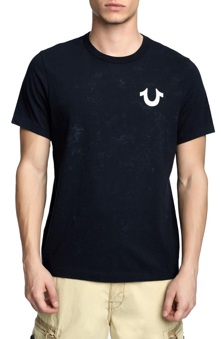 Men's True Religion Brand Jeans Washed Tiger T-shirt, Size - Black