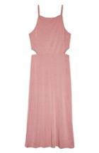 Women's Topshop Cutout Side Midi Slipdress Us (fits Like 0) - Pink