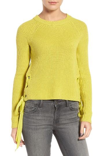 Women's Willow & Clay Side Tie Crop Sweater