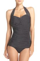 Women's Miraclesuit Pin Point Spellbound Underwire One-piece Swimsuit