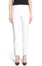 Women's Ming Wang Woven Slim Ankle Pants - White