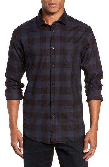 Men's Devereux Best Winner Regular Fit Cotton Sport Shirt - Blue