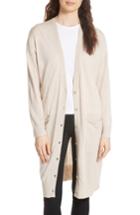 Women's Atm Anthony Thomas Melillo Long Silk Blend Cardigan - Beige