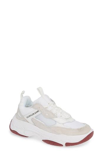 Women's Calvin Klein Jeans Maya Sneaker M - White