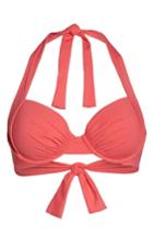 Women's Tommy Bahama Underwire Halter Bikini Top E (dd Us) - Coral