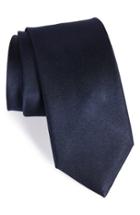 Men's Nordstrom Men's Shop Solid Satin Silk Tie, Size - Blue