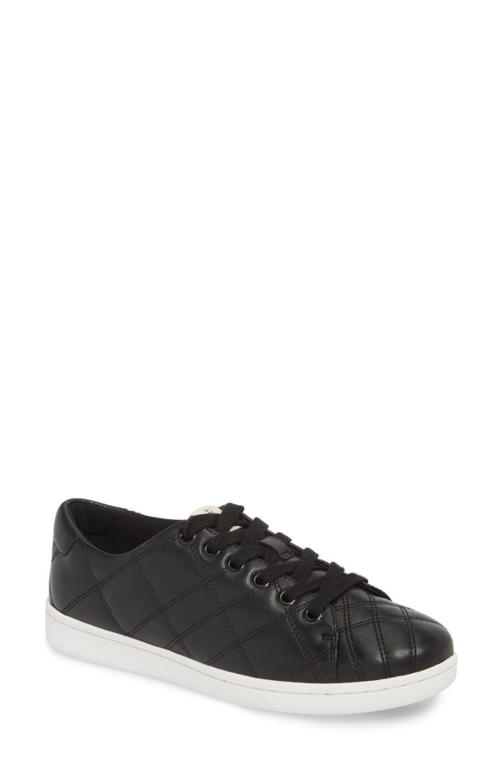 Women's Ed Ellen Degeneres Crowley Quilted Sneaker .5 M - Black
