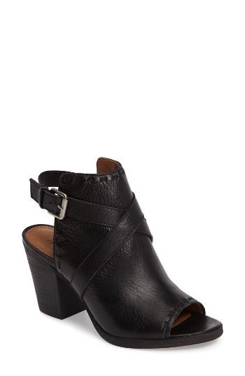 Women's Frye Dani Peep Toe Bootie .5 M - Black