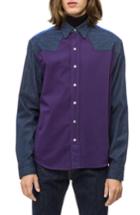 Men's Calvin Klein Colorblock Western Shirt - Blue