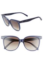 Women's Celine 57mm Round Sunglasses - Blue/ Brown Gradient