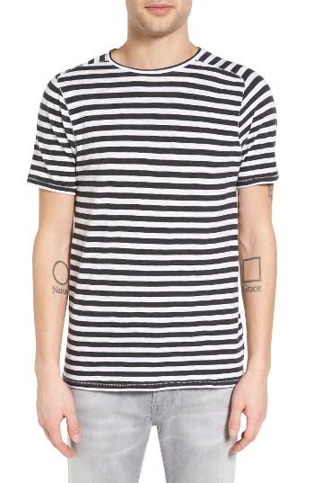 Men's John Varvatos Star Usa Stripe T-shirt, Size - Grey