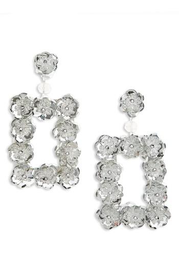 Women's Bp. Opulent Floral Square Earrings