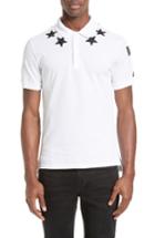 Men's Givenchy Star 74 Cuban Fit Polo - White