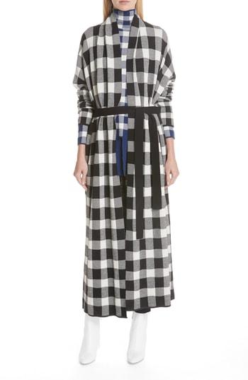 Women's Christian Wijnants Oversize Check Cardigan - Black