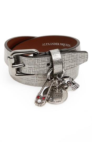 Women's Alexander Mcqueen Safety Pin Wrap Bracelet