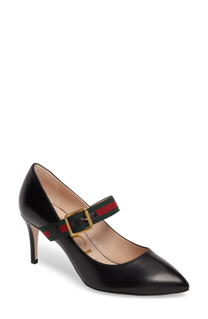 Women's Gucci Sylvie Mary Jane Pump .5us / 36.5eu - Black