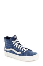 Women's Vans 'sk8-hi' Slim Zip Sneaker .5 M - Blue