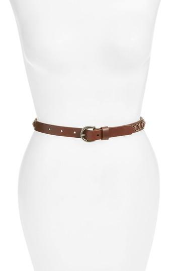 Women's Lodis Leather Belt - Brown