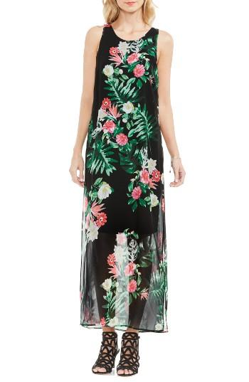 Women's Vince Camuto Havana Tropical Maxi Dress - Black