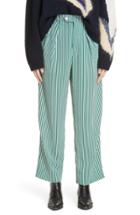 Women's Roseanna Andrea Stripe Pants Us / 42 Fr - Green