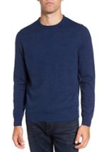 Men's Nordstrom Men's Shop Cotton & Cashmere Roll Neck Sweater - Blue