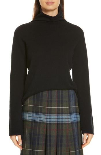 Women's Nordstrom Signature Funnel Neck Cashmere Sweater - Black