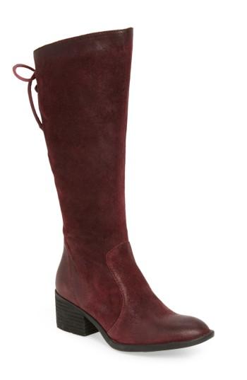 Women's B?rn Felicia Knee High Boot .5 Regular Calf M - Burgundy