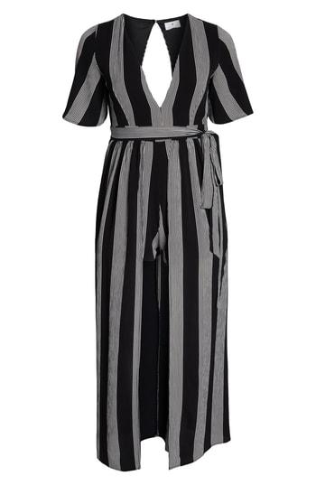 Women's Socialite Stripe Wrap Jumpsuit