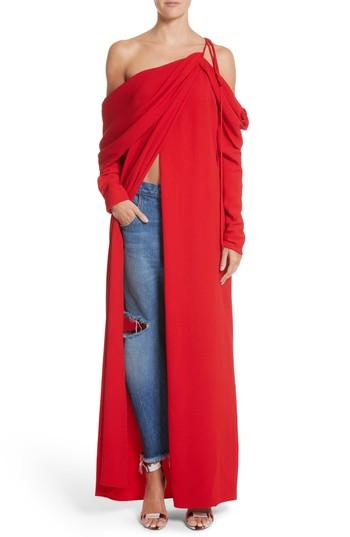 Women's Monse Cowl Sleeve Gown - Red