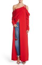 Women's Monse Cowl Sleeve Gown - Red