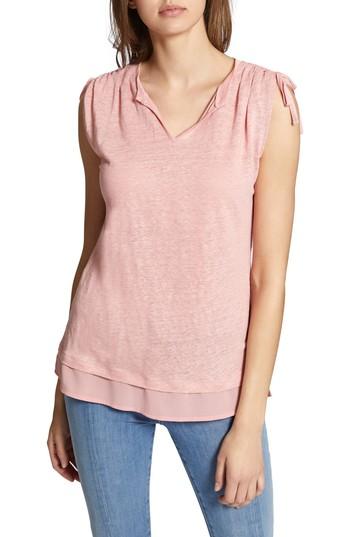 Women's Sanctuary Nora Tiered Hem Top, Size - Pink