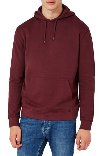 Men's Topman Jax Hoodie, Size - Burgundy