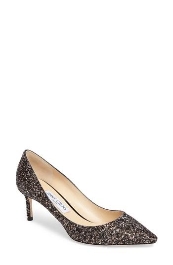 Women's Jimmy Choo Romy Glitter Pump Us / 34eu - Metallic