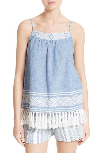 Women's Soft Joie Agneza Embroidered Chambray Camisole
