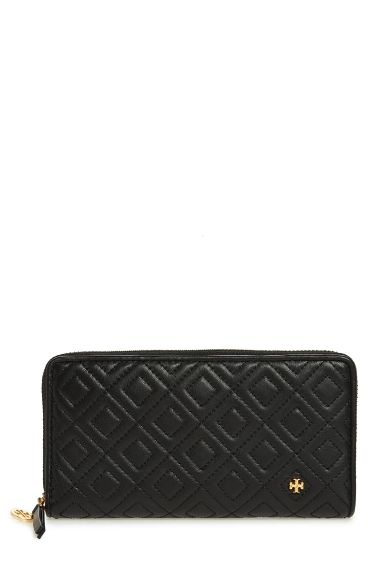 Women's Tory Burch Fleming Leather Zip Around Wallet -